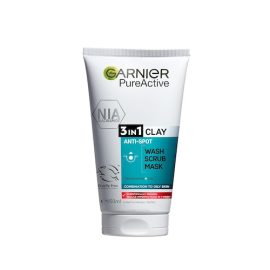 Garnier 3in1 Niacinamide Clay Wash+Scrub+Mask